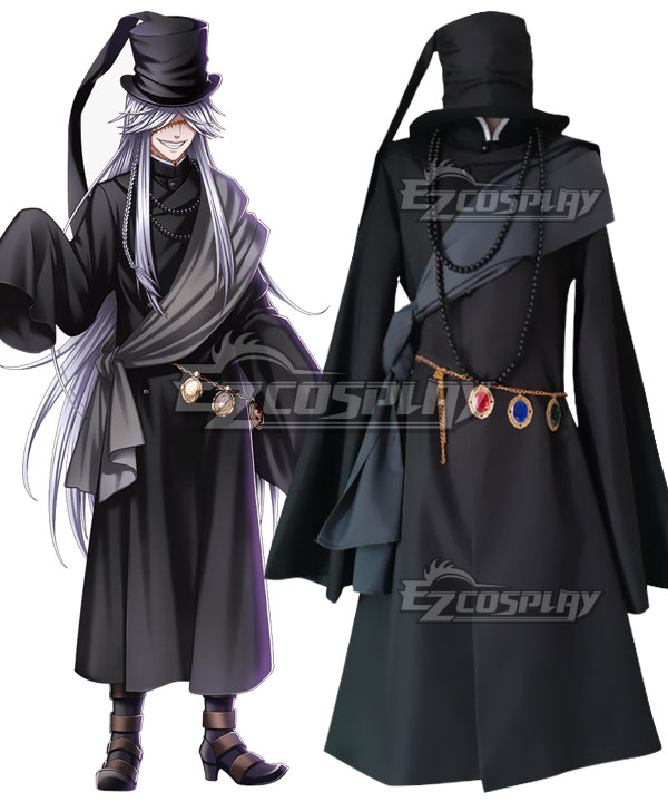 Black Butler Kuroshitsuji Undertaker Grim Reaper Cosplay Costume