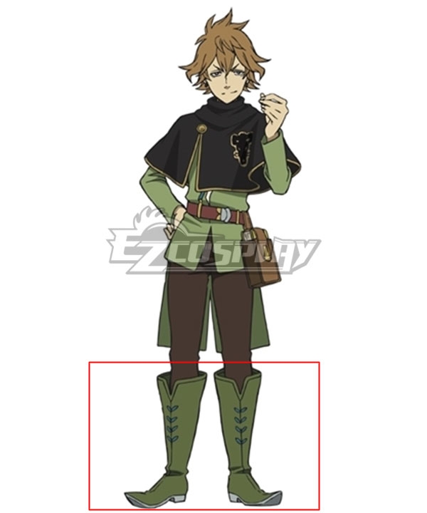 Black Clover Finral Roulacase Green Shoes Cosplay Boots