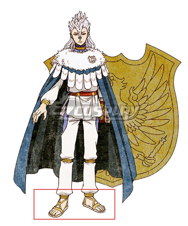 

Black Clover Nozel Silva Orange Yellow Cosplay Shoes