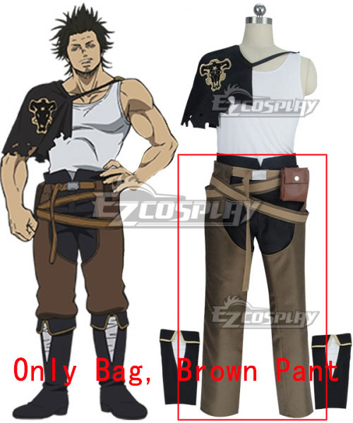

Black Clover Yami Sukehiro Cosplay Costume - Only Bag, Brown Pants