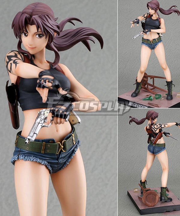 Revvy. Black Lagoon Revy Figure. Реви Ребекка Двурукая. Bandai Original Black Lagoon Revy Figure.