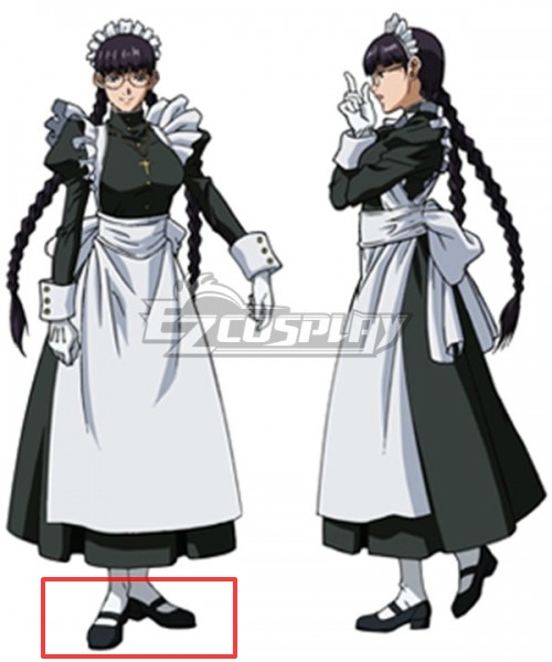 

Black Lagoon Roberta Maid Black Cosplay Shoes