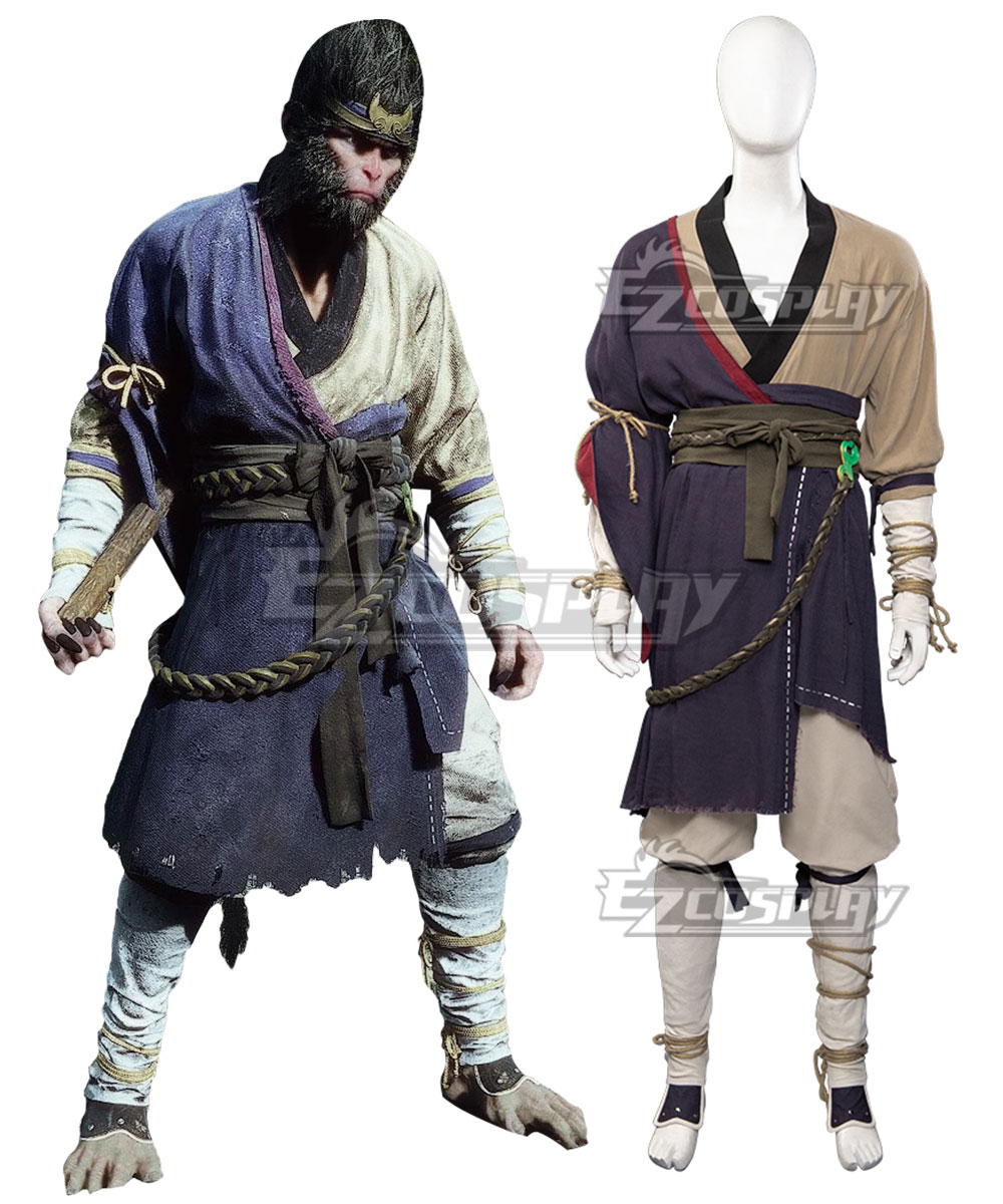 Black Myth: Wukong Pilgrim's Garb Sun Wukong Cosplay Costume