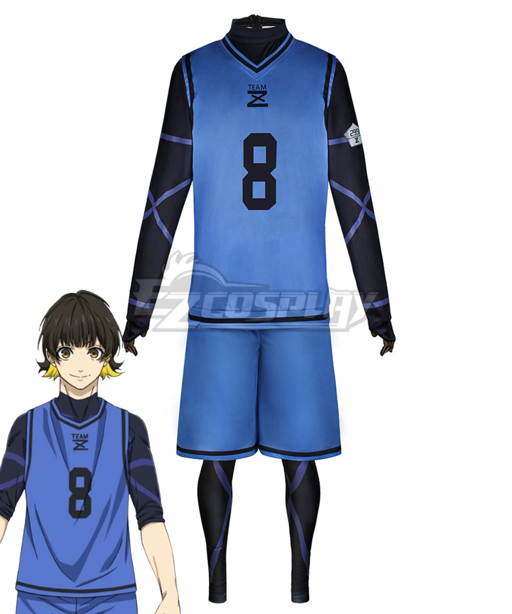 Blue Lock Meguru Bachira No.8 Rank.299 Cosplay Costume