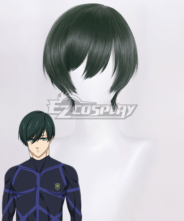 Blue Lock Rin Itoshi Green Cosplay Wig