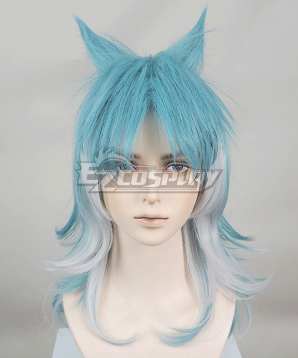 BNA Brand New Animal Shirou Ogami Blue Cosplay Wig