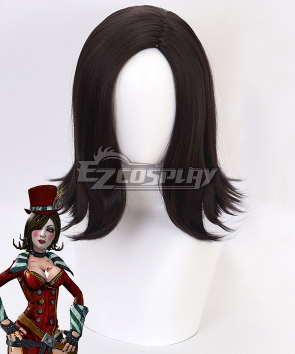 Borderlands Mad Moxxi Black Brown Cosplay Wig