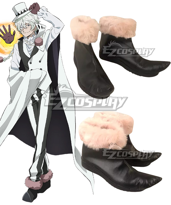 Bungou Stray Dogs Gogol Black Cosplay Shoes