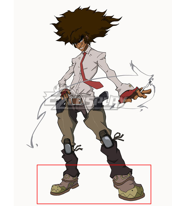

Cannon Busters Philly the Kid Brown Cosplay Shoes