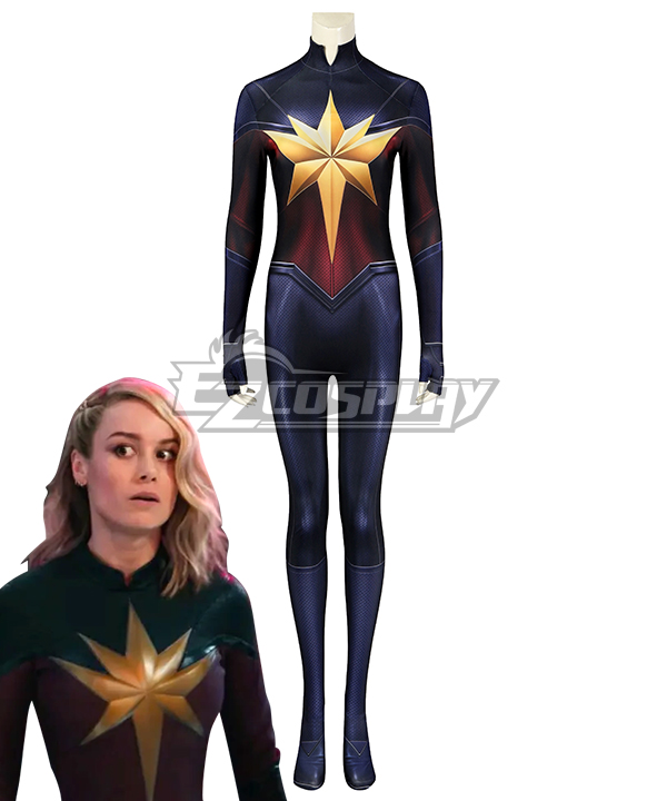 Captain Marvel 2 The Marvels Carol Danvers Jumpsuit Cosplay Costume