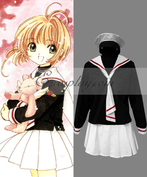 Cardcaptor Sakura Sakura Kinomoto Tomoeda Elementary School Uniform Cosplay Costume