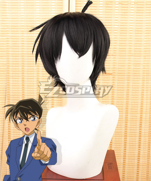 Case Closed Detective Conan Shinichi Kudo Black Cosplay Wig