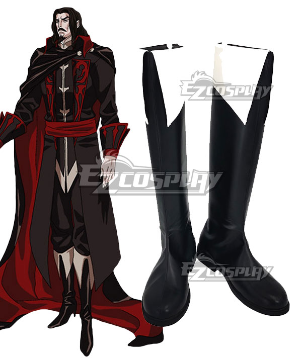 Castlevania Season 2 2018 Anime Dracula Black Shoes Cosplay Boots
