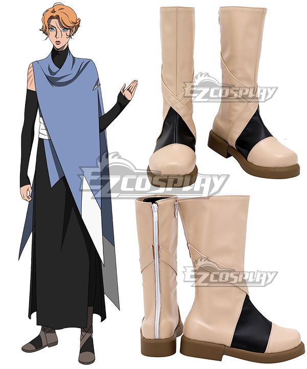  Castlevania Season 3 2020 Anime Sypha Belnades Black Yellow Shoes Cosplay Boots