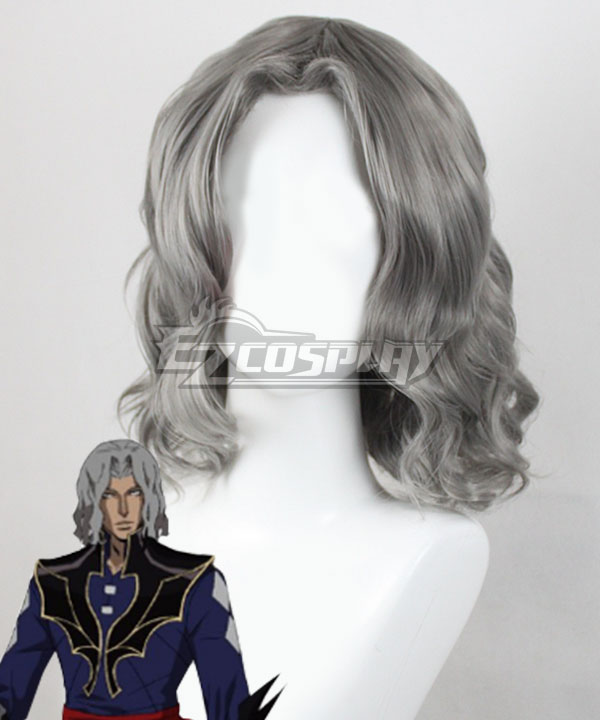 Castlevania Season 3 Netflix 2020 Anime Hector Silver Grey Cosplay Wig