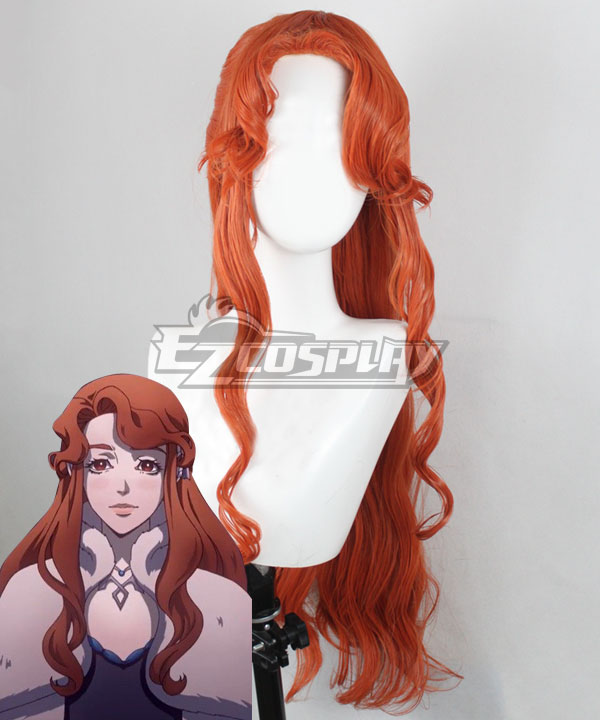 Castlevania Season 3 Netflix 2020 Anime Lenore Orange Cosplay Wig