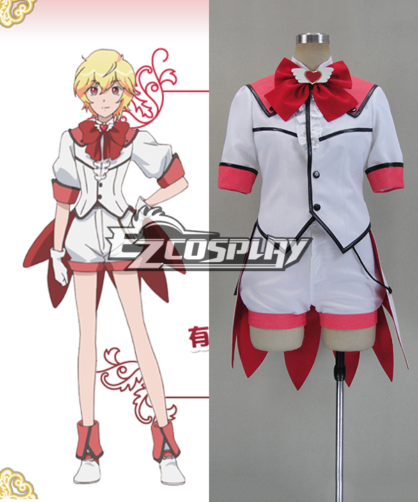 Cute High Earth Defense Club LOVE! Yumoto Hokune Battle Lover Scarlet Cosplay Costume