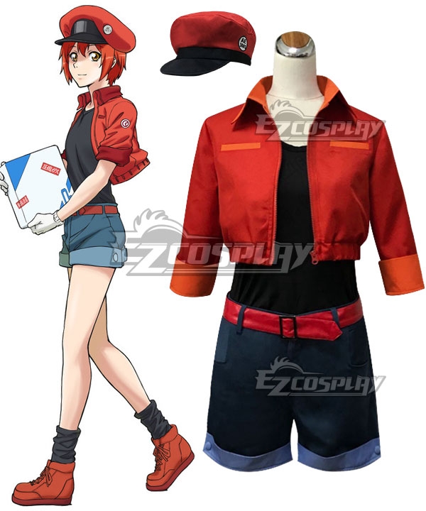 Cells At Work Erythrocite Red Blood Cell Cosplay Costume - New Edition
