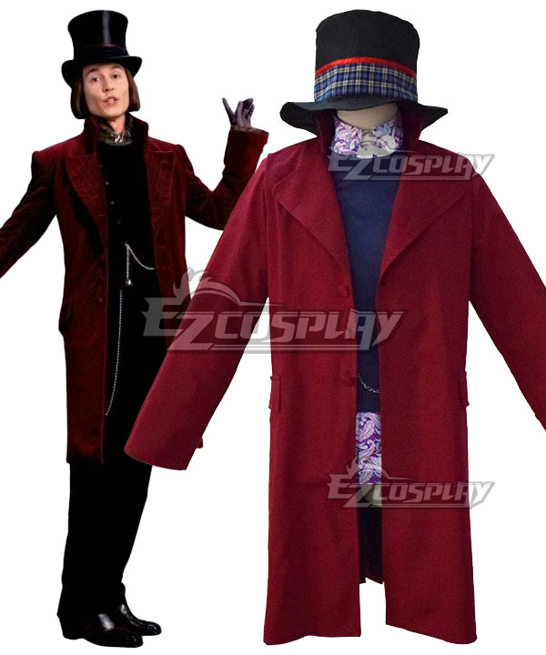 Charlie and the Chocolate Factory Willy Wonka Halloween Cosplay Costume