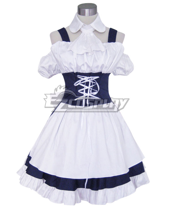 blue maiden dress Alice Blue Poker Maid Dress