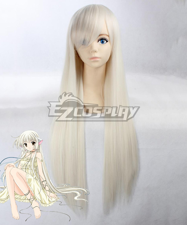 Chobits Chii White Cosplay Wig