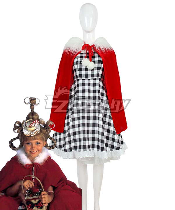 Christmas How the Grinch Stole Christmas Cindy-Lou Who Cosplay Costume