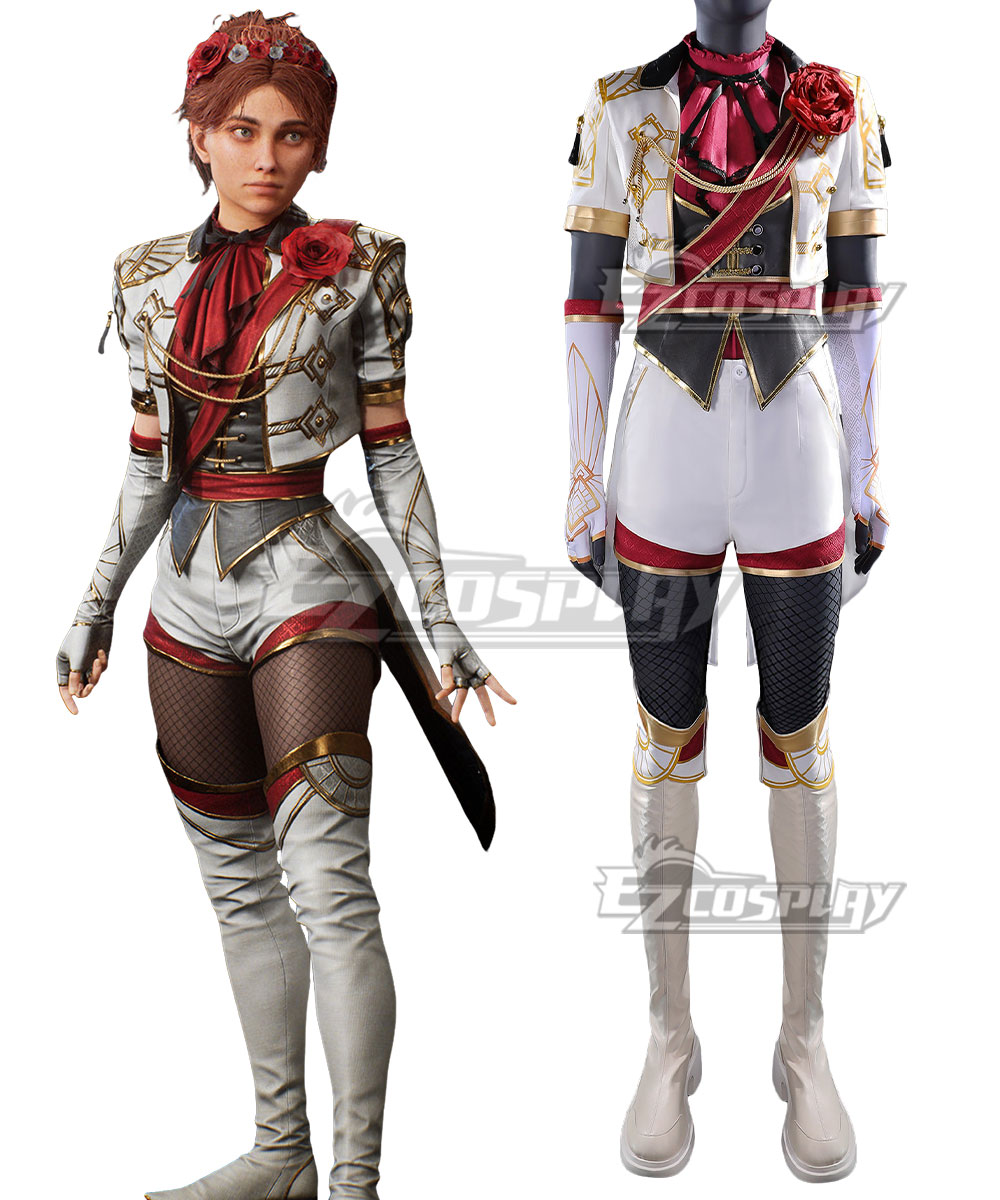 Clair Obscur: Expedition 33 Maelle White Flowers Suit Outfit Cosplay Costume