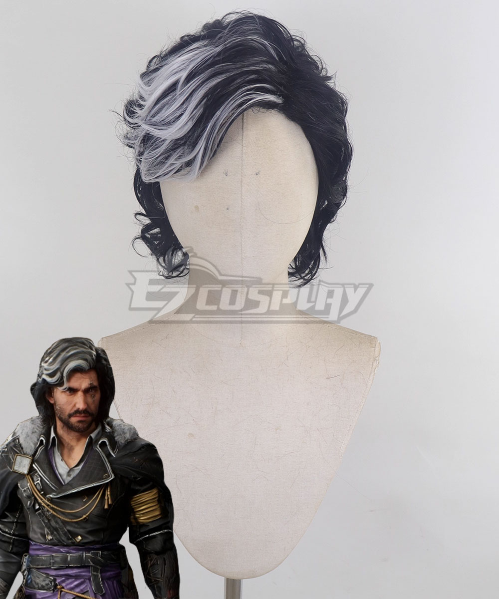 Clair Obscur: Expedition 33 Verso Black Cosplay Wig