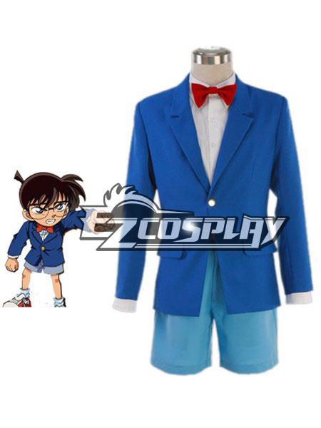 Detective Conan Edogawa Conan Blue Cosplay Costume