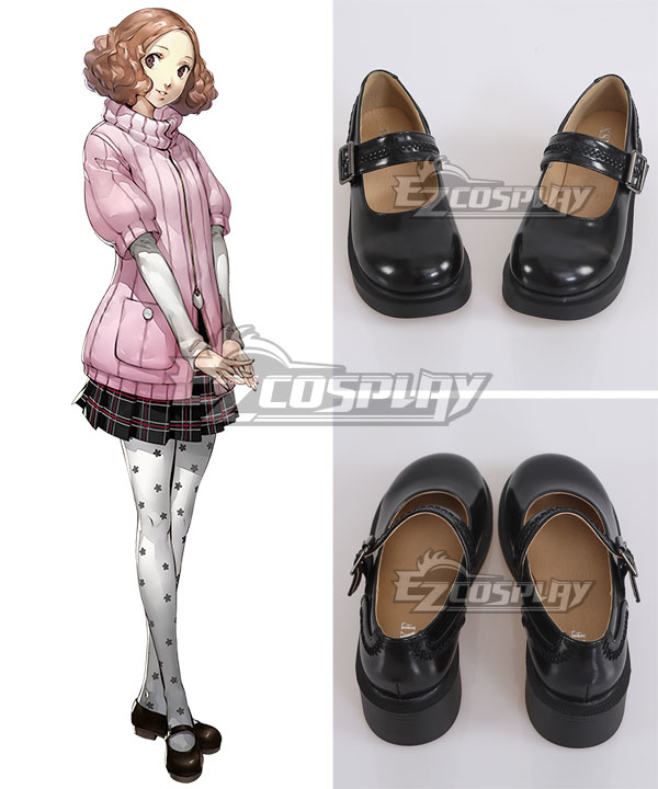 Persona 5 Haru Okumura Cosplay Black Shoes