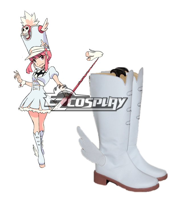 KILL la KILL Nonon Jakuzure White Shoes Cosplay Boots