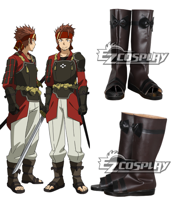 

Sword Art Online Klein Ryotaro Tsuboi Brown Shoes Cosplay Boots