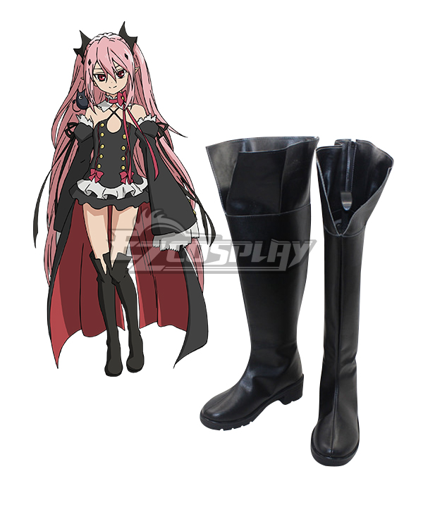 Seraph of the End Vampire Reign Owari no Serafu Krul Tepes Flat Boots Cosplay Shoes