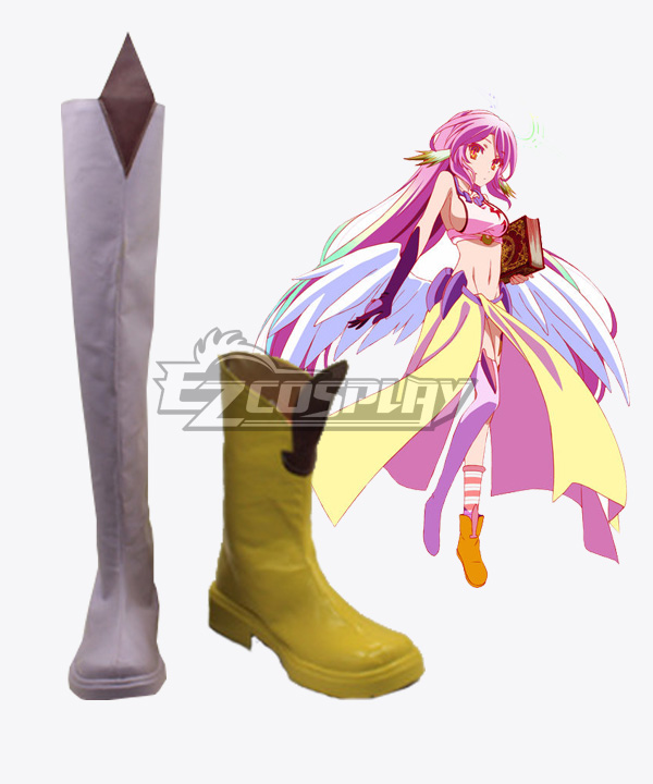 

No Game No Life Nogomu Noraifu Jibril Jiburiru Boots Cosplay Shoes