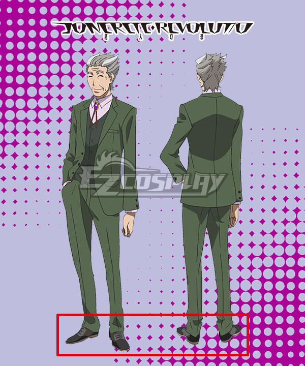 

Concrete Revolutio Konkuriito Reborutio Choujin Gensou Akita Daishi Black Cosplay Shoes