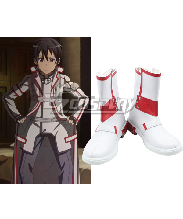 

Sword Art Online Kirito White Shoes Cosplay Boots