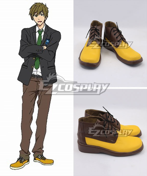 

Free! Tachibana Makoto Yellow Cosplay Shoes