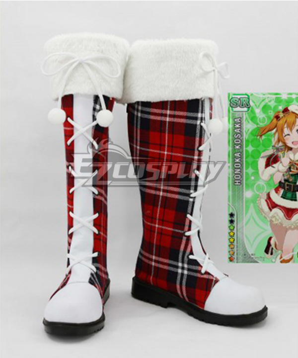 LoveLive! Love Live Christmas Boots Cosplay Shoes Version D