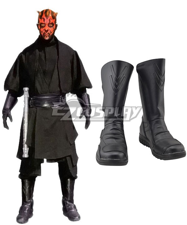 Star Wars Darth Maul Black Shoes Cosplay Boots - B Edition