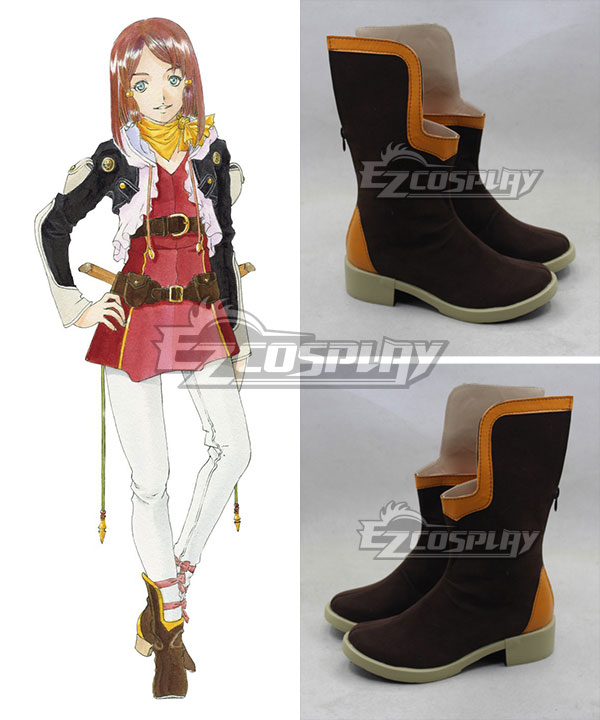 Tales of Zestiria the X Rose Brown Cosplay Shoes