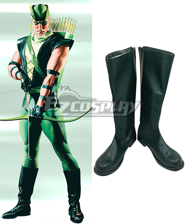 

Marvel Green Arrow Comics Oliver Queen Green Shoes Cosplay Boots