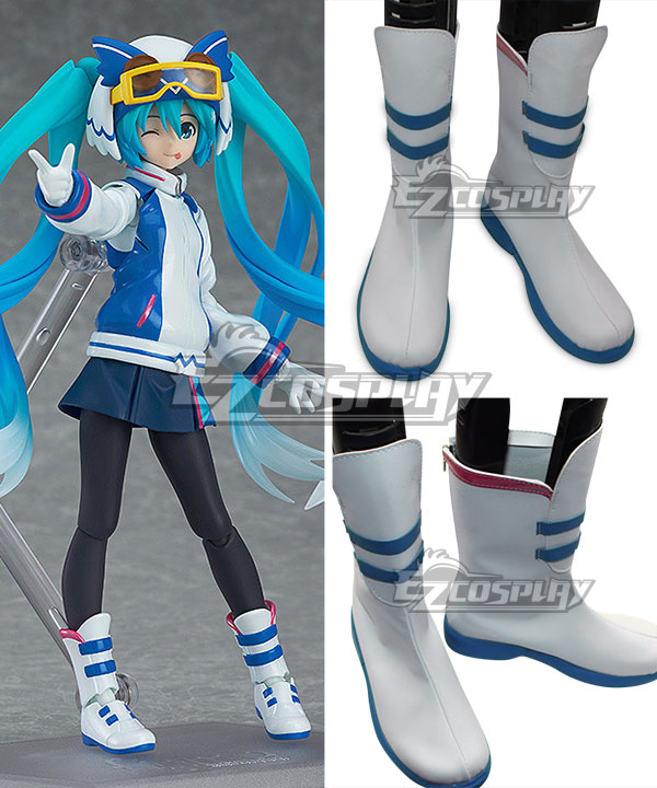 

Vocaloid Hatsune Miku Snow Owl Ver. White Shoes Cosplay Boots