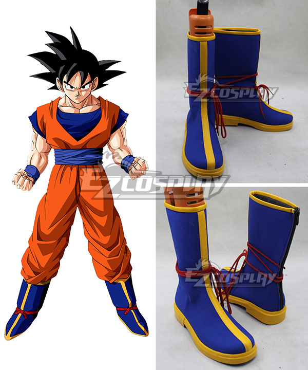 Dragon Ball Son Goku Kakarotto Blue Shoes Cosplay Boots