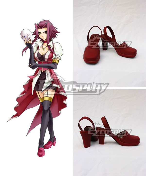 

Yu-Gi-Oh! Yugioh 5D's Izayoi Aki Akiza Izinski Witch Of The Black Rose Red Cosplay Shoes