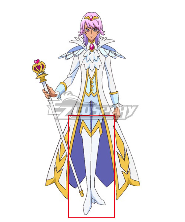 

Go! Princess PreCure Prince Kanata White Shoes Cosplay Boots