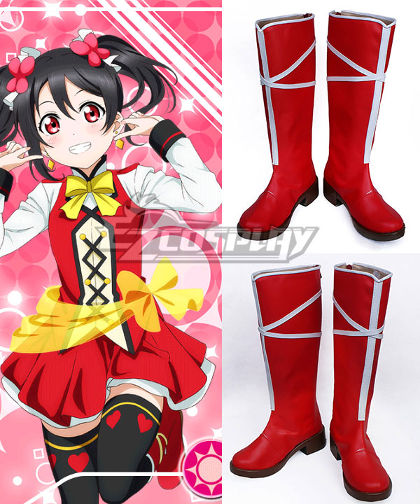 Love Live! Lovelive! School Idol Festival Sunny Day Song Nico Yazawa Rote Schuhe Cosplay Stiefel