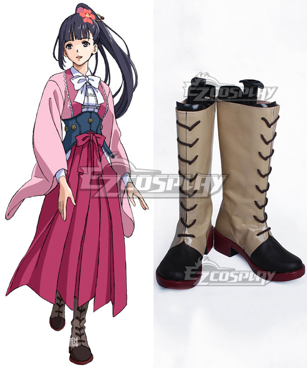

Kabaneri of the Iron Fortress Ayame Brown Shoes Cosplay Boots