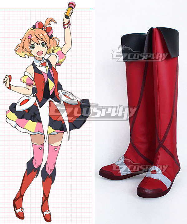Macross Delta Macross Δ Freyja Wion Red Shoes Cosplay Boots