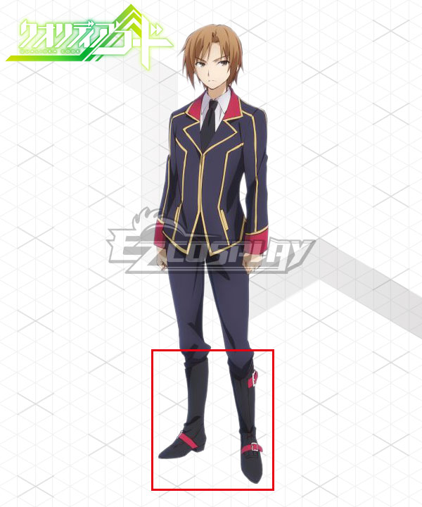 

Qualidea Code Ichiya Suzaku Black Shoes Cosplay Boots