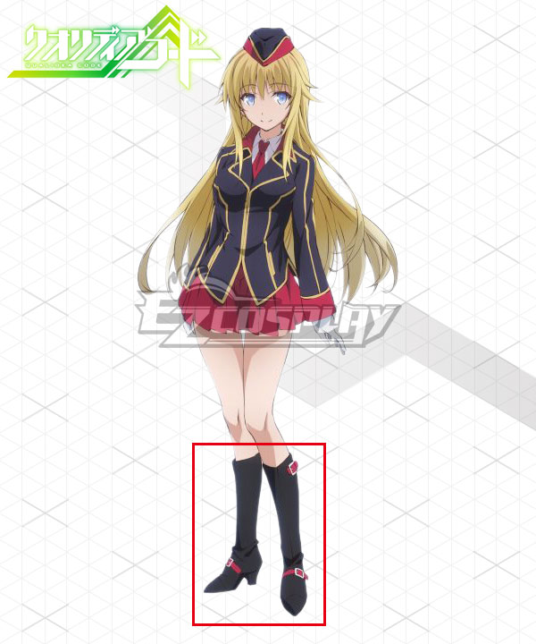 

Qualidea Code Canaria Utara Black Shoes Cosplay Boots